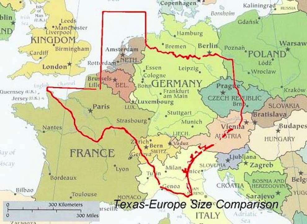 How big is Texas