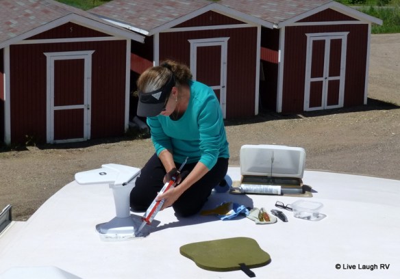 caulking RV roof