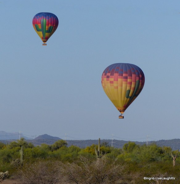 hot air balloons