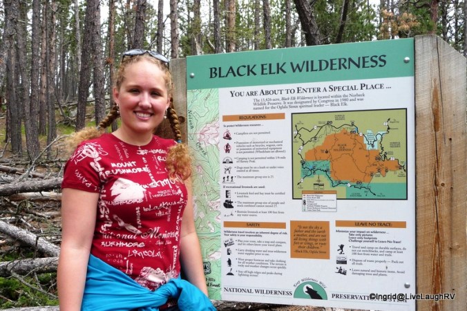 Daughter - Harney Peak hike
