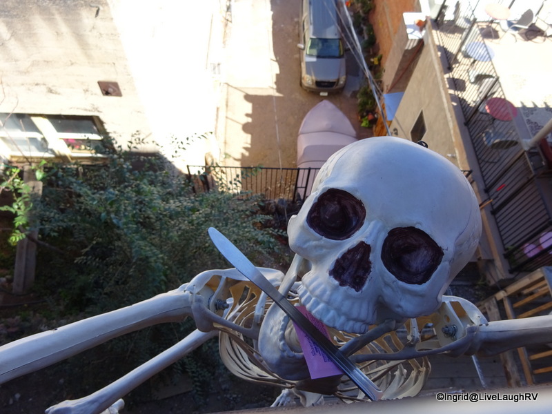 Someone is scaling the wall wanting to join us