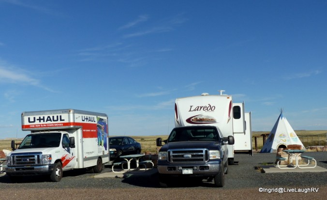 Crystal Forest Gift Shop Campground just outside the south entrance to the Petrified Forest NP