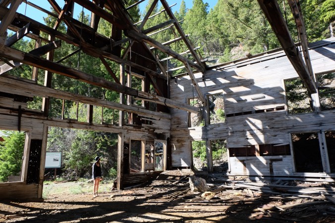 Rachael and I check out the old Compressor building