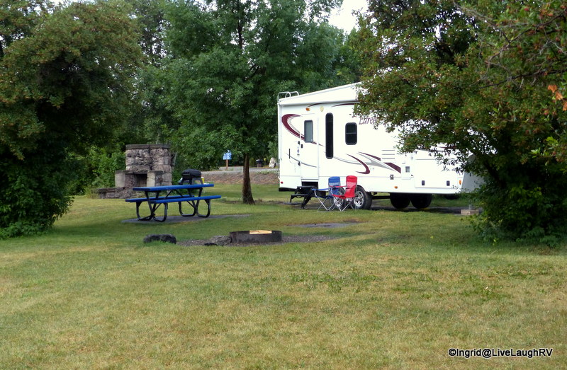 Our relaxing campsite at Beaver Dick Park