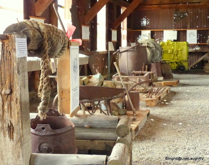 Fascinating Mining Exhibit. The building was filled with tools, equipment, and detailed information