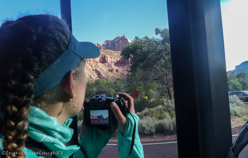 Shuttle in Zion National Park