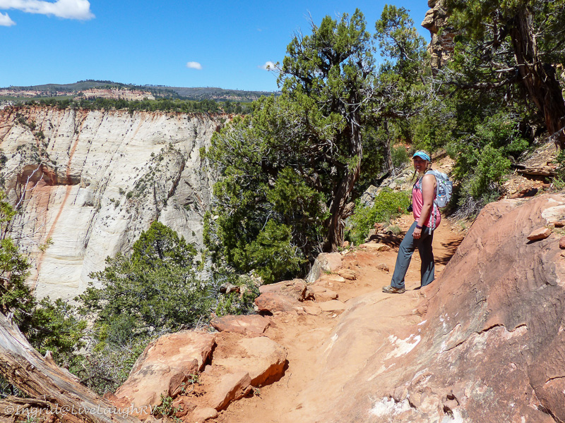 hiking Zion