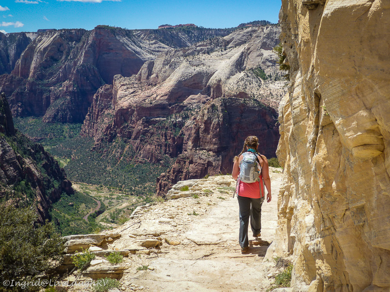 hiking Zion