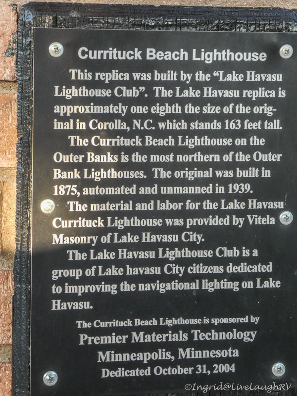 Currituck Beach Lighthouse Lake Havasu City Arizona