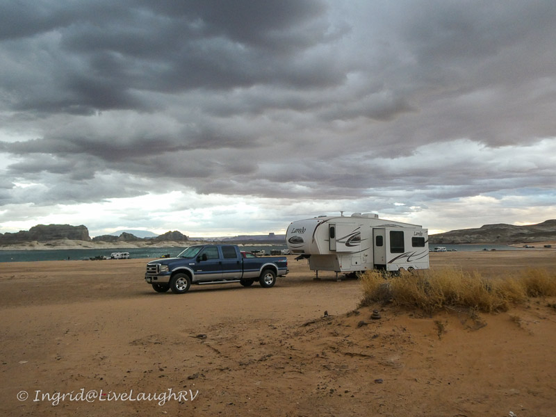 camping at Lake Powell