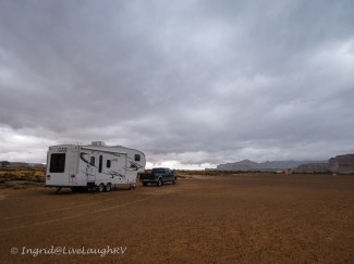 high winds at Lone Rock