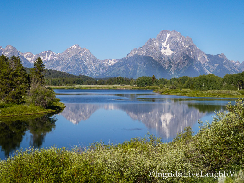reflection at the Grand Tetons Wyoming