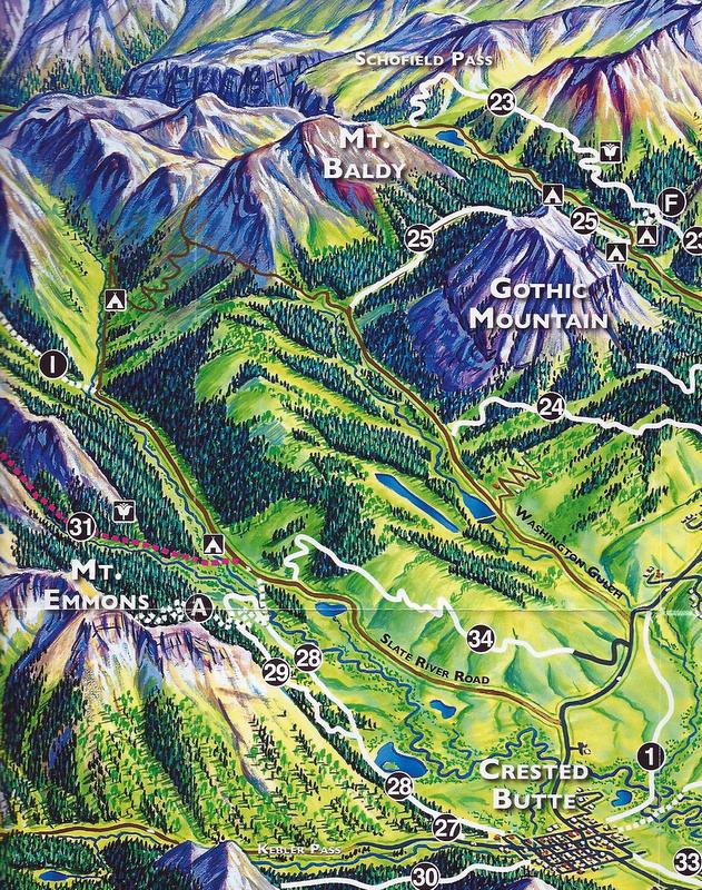 backcountry roads near Crested Butte Colorado