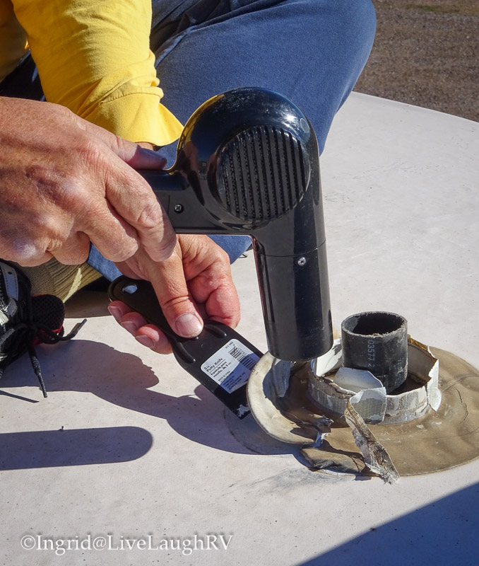 how to replace a RV rubber roof vent cap