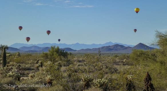 hot air balloons Cave Creek Regional Park Arizona