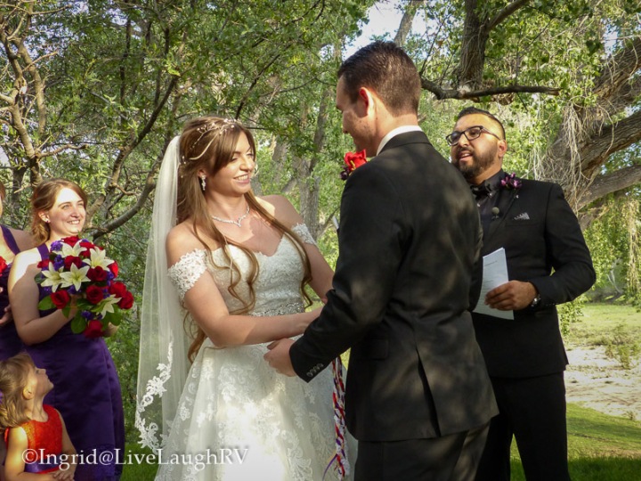 exchanging of wedding vows