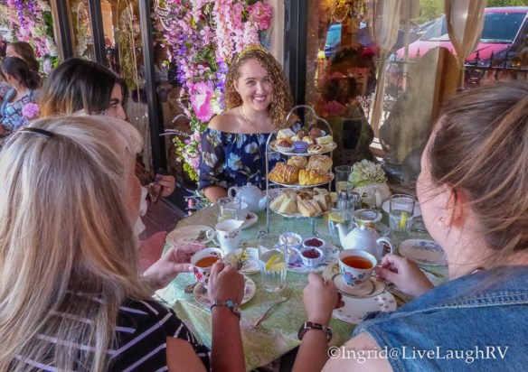 birthday celebration at the English Tea Room in Carefree, Arizona