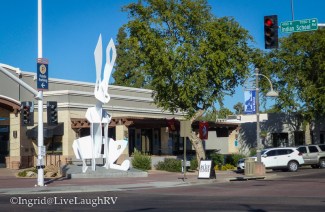 jackrabbit sculpture in Scottsdale Arizona