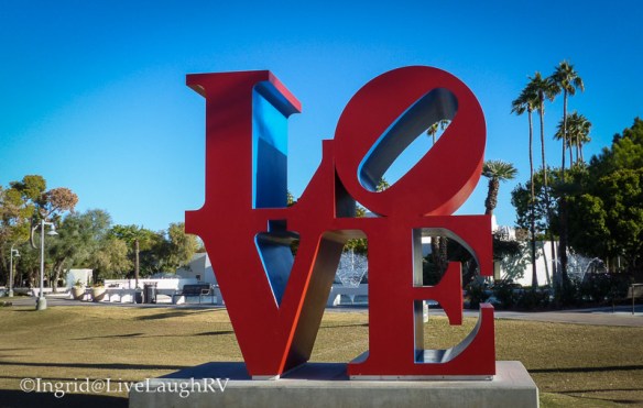 Love sculpture in Scottsdale Arizona