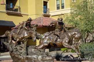 Passing the Legacy sculpture in Scottsdale Arizona