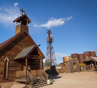 Goldfield Ghost Town church, Phoenix, Arizona history