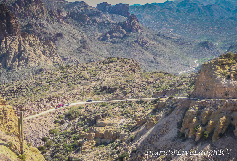 Fish Creek Pass, the Apache Trail, a scenic drive near Phoenix