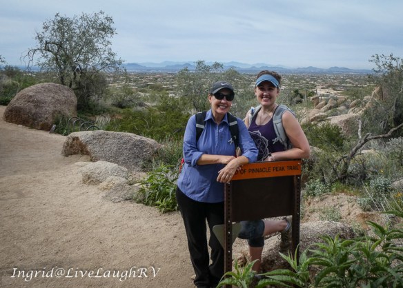 trail marker in Scottsdale, AZ