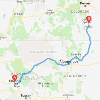 distance between two cities, our summer road trip, trip planning