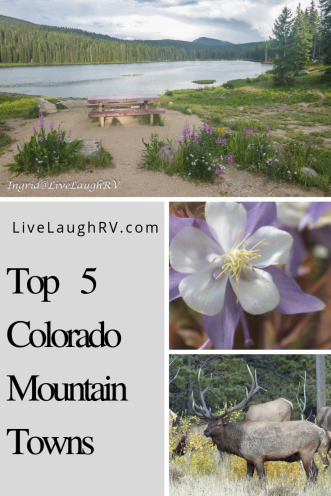 Pinterest pin for Colorado, top 5 Colorado towns, must see towns in Colorado, #visitColorado, #topmountaintowns