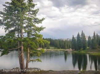A picturesque mountain lake, Lake Irwin, Crested Butte, Colorado