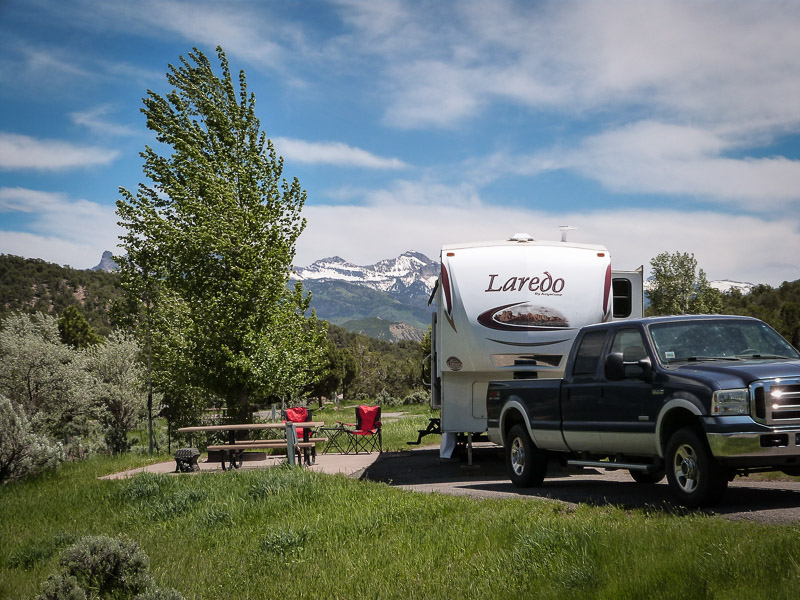 camping at Ridgway State Park