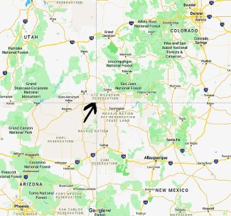 map of Four Corners USA